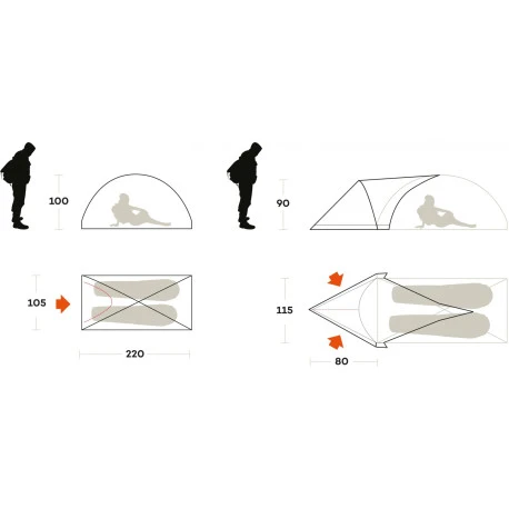 Abside Tenda Ferrino Blizzard 2 Apsis - immagine 4